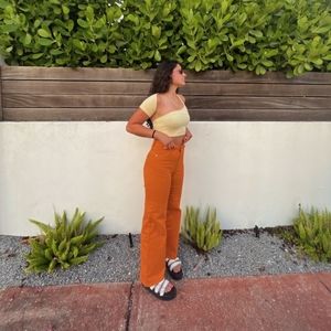 Flare Leggings Nike Women size Medium Orange Color